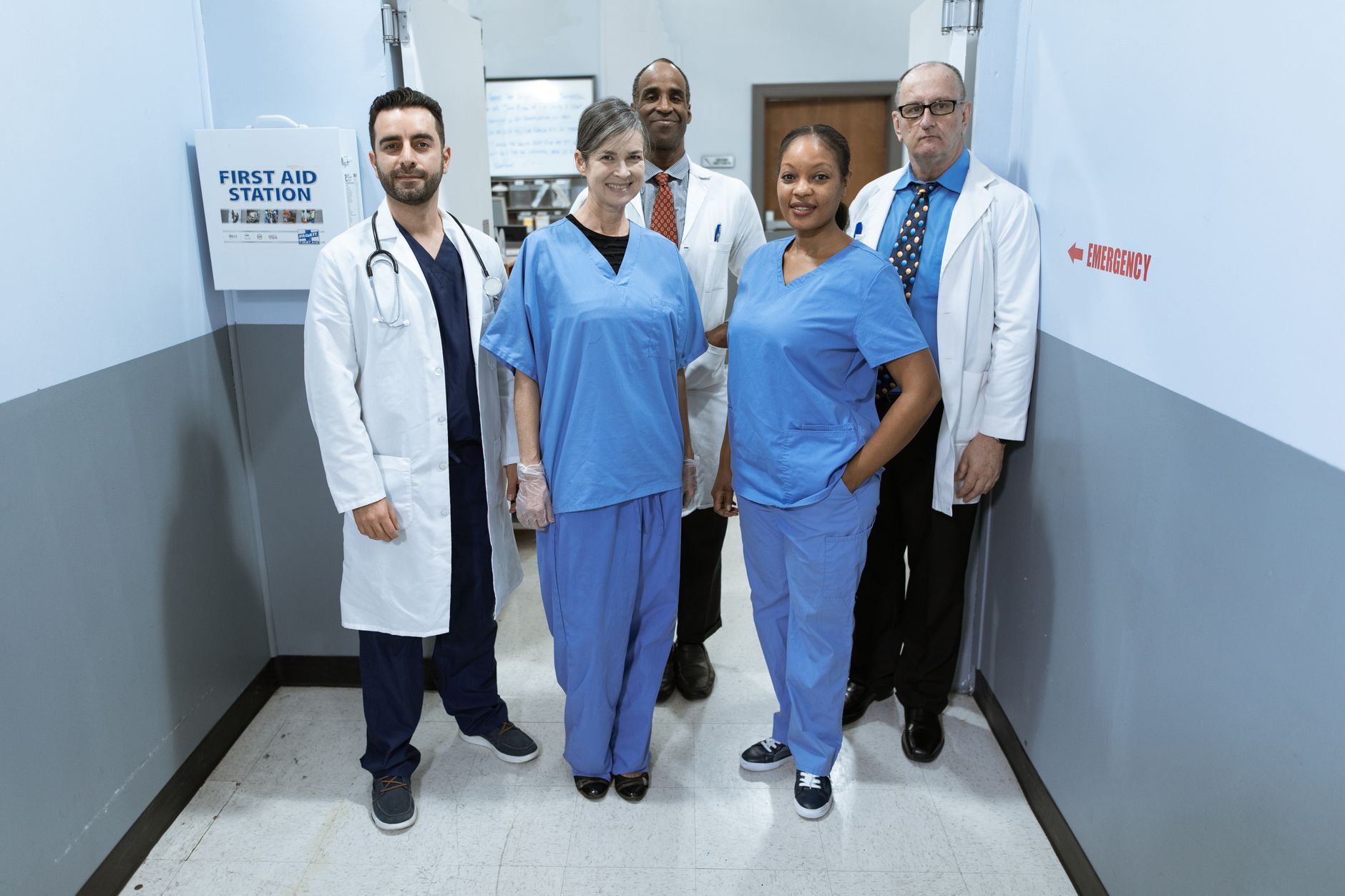 A team of healthcare professionals collaborating.